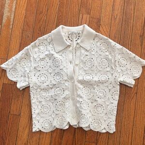 Abercrombie & Fitch Cream Lace Blouse